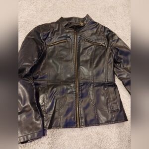Frida G London Faux Leather jacket Size med